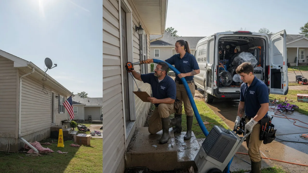 Ceiling Water Damage Restoration in Green Bay, VA near me